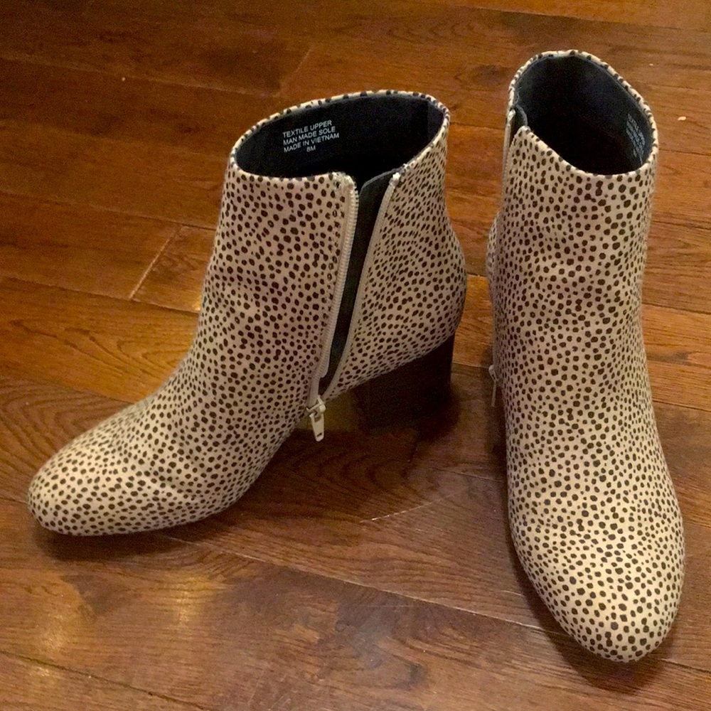 Animal Print Booties